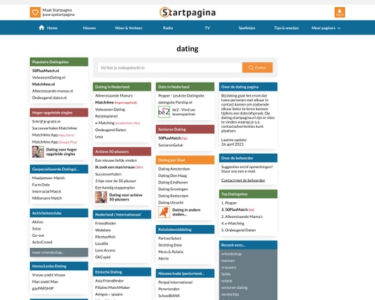 Dating Startpagina Logo